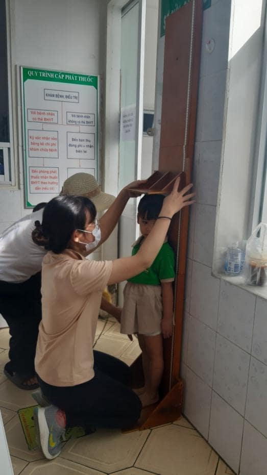Trạm Y tế phường 15 Quận Tân Bình thực hiện điều tra dinh dưỡng trẻ em dưới 5 tuổi trên địa bàn phường